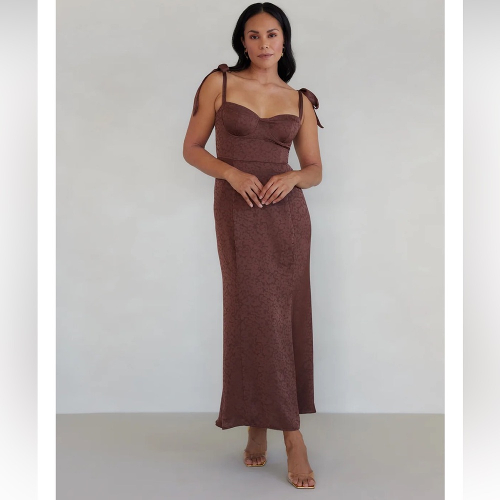 Park & Fifth Marlowe Chocolate Jacquard Medium WORN ONCE!
